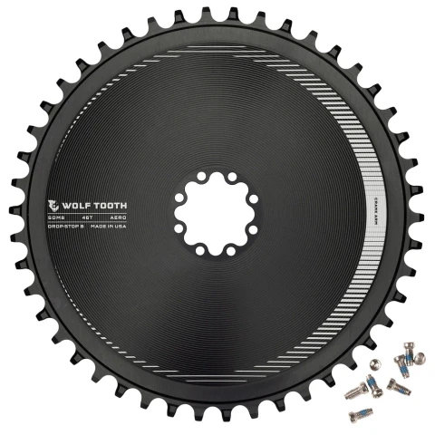 WOLF TOOTH  Aero Direct Mount Chainring for SRAM 8-Bolt Gravel / Road Cranks
